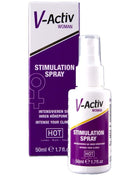 Weiß-lila v-activ stimulation spray für frauen 50 ml mit klarem sprühkopf zur anregung