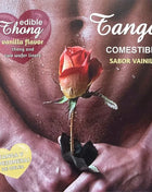 Vanille aromatisierter essbarer herren-tanga mit zwei waffel-linern von hotflowers für sinnlichen genuss