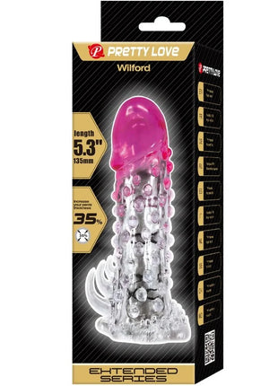 Hübsche Liebe Wilford: Realistische Lusthülle Rosa - Penishüllen mit Verlängerung