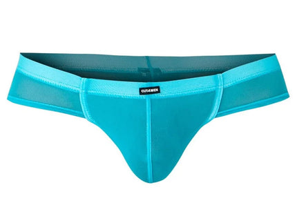 Hybrid Cheeky Brief Netz - C4MSPX22 GLOW - Cut4Men - S / Turquise - Herren-Slip