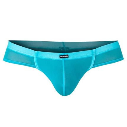 Hybrid Cheeky Brief Netz - C4MSPX22 GLOW - Cut4Men - S / Turquise - Herren-Slip