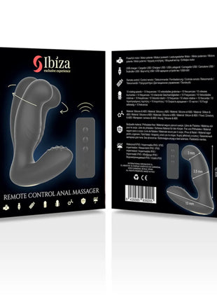 IBIZA - ANALMASSAGER MIT FERNBEDIENUNG 10 x 3,5 CM - Prostata-Vibratoren