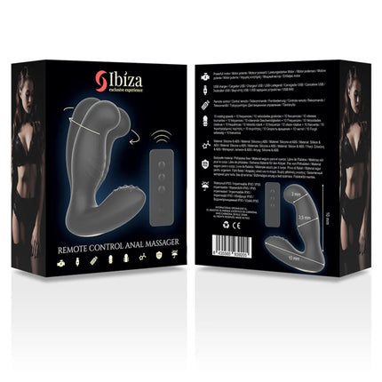 IBIZA - ANALMASSAGER MIT FERNBEDIENUNG 10 x 3,5 CM - Prostata-Vibratoren