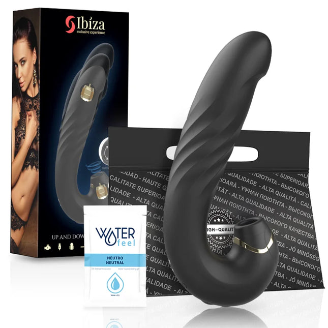 IBIZA - CLIP UP & DOWN +VIBRATOR + KLITORISAUGER - Druckwellen saugende Vibratoren