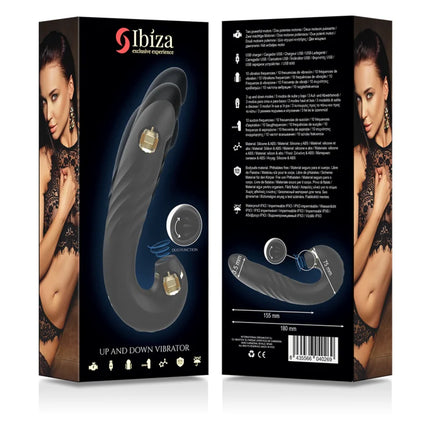 IBIZA - CLIP UP & DOWN +VIBRATOR + KLITORISAUGER - Druckwellen saugende Vibratoren
