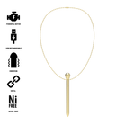 IBIZA - Clit Pocket Stimulator Halsband USB-Aufladung 12 Vibrationsmodi Golden 12,2 x 1,5