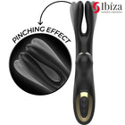 IBIZA - DOPPELVIBRATOR KLEMME SCHWARZ