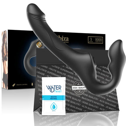 IBIZA - FERNBEDIENUNG RIEMENLOSER VIBRATOR 3 MOTOREN 1000 KOMBINATIONEN. - Leinelose Geschirre