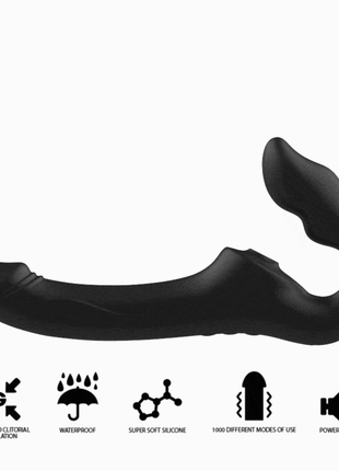 IBIZA - FERNBEDIENUNG RIEMENLOSER VIBRATOR 3 MOTOREN 1000 KOMBINATIONEN. - Leinelose Geschirre