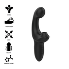 Ibiza finger und pulsierender vibrator aus schwarzem superweichem silikon mit flexibler wellenbewegung und vibration
