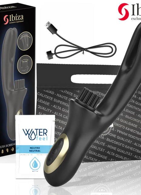 IBIZA - HI-TECH RABITT BRUSHING MEHRZELLEN-KLITORIAL- UND DOPPELWELLENVIBRATOR