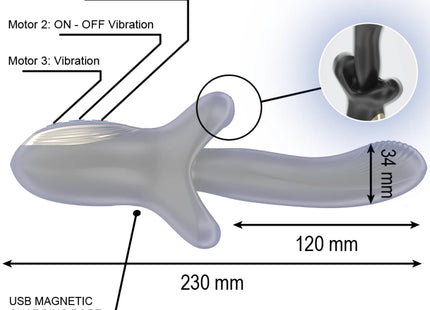 IBIZA – KRAFTVOLL VIBRATOR MIT STOSS- UND BEISSEFFEKT - Vibrierende Rotatoren