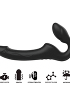 IBIZA - RIEMENLOSER VIBRATOR MIT FERNBEDIENUNGS-DRUCKKNOPF - Leinelose Geschirre