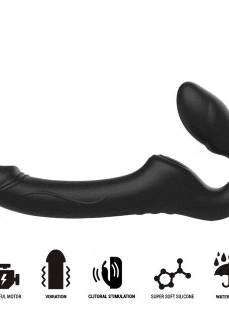 IBIZA - RIEMENLOSER VIBRATOR MIT FERNBEDIENUNGS-DRUCKKNOPF - Leinelose Geschirre