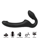 IBIZA - RIEMENLOSER VIBRATOR MIT FERNBEDIENUNGS-DRUCKKNOPF - Leinelose Geschirre