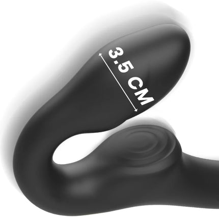 IBIZA - RIEMENLOSER VIBRATOR MIT FERNBEDIENUNGS-DRUCKKNOPF - Leinelose Geschirre