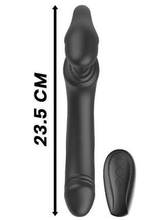 IBIZA - RIEMENLOSER VIBRATOR MIT FERNBEDIENUNGS-DRUCKKNOPF - Leinelose Geschirre