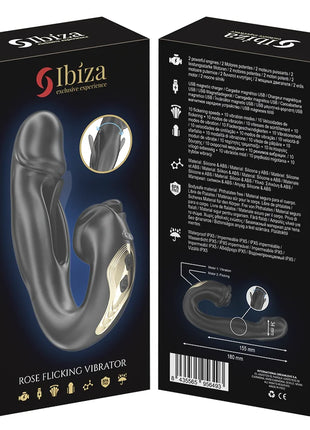 IBIZA - ROSE VIBRATOR SCHNAPPEFFEKT UND KLITORIS-STIMULATOR