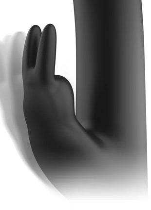 Schwarzer silikon handschuh mit matter oberfläche und fingerlosem design für den ibiza rotierenden kaninchens vibrator