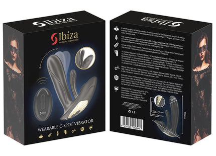 IBIZA – TRAGBARER VIBRATOR MIT G-PUNKT- UND KLITORISSTIMULATION MIT FERNBEDIENUNG