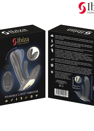 IBIZA – TRAGBARER VIBRATOR MIT G-PUNKT- UND KLITORISSTIMULATION MIT FERNBEDIENUNG