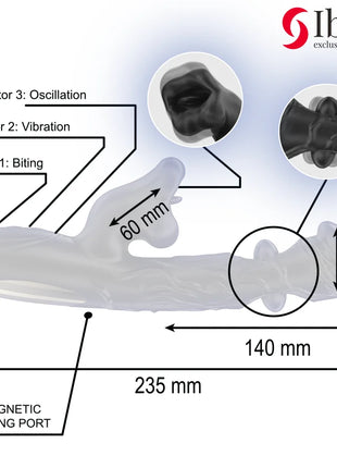 IBIZA - VIBRATOR UND KLITORIS-STIMULATOR MIT BEISS- UND ROTATIONSEFFEKT - Vibrierende Rotatoren