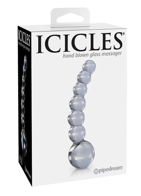 ICICLES - N. 66 TRANSPARENTES MASSAGER - Glas Analplug
