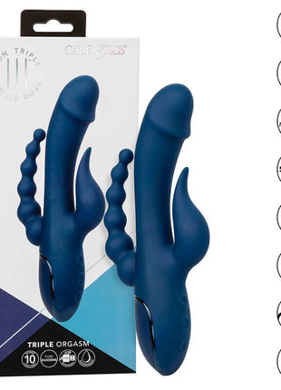III TRIPLE ORGASM - BLAU - Rabbit-Vibratoren