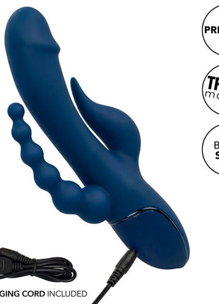 III TRIPLE ORGASM - BLAU - Rabbit-Vibratoren