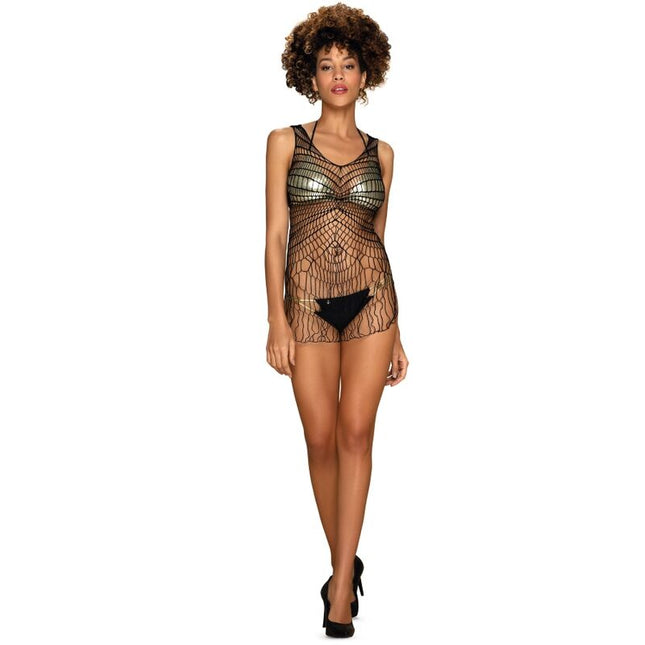 OBSESSIVE - D607 VESTIDO DE MALLA TALLA ÚNICA