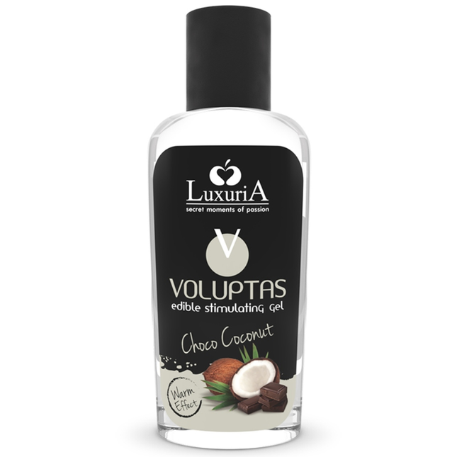 INTIMATELINE LUXURIA - VOLUPTAS GEL DE MASAJE COMESTIBLE CON EFECTO CALOR - COCO Y CREMA 100 ML
