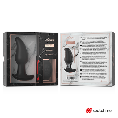 WATCHME ANAL-VIBRATOR MIT ROTIERENDEN PERLEN - AMADEUS
