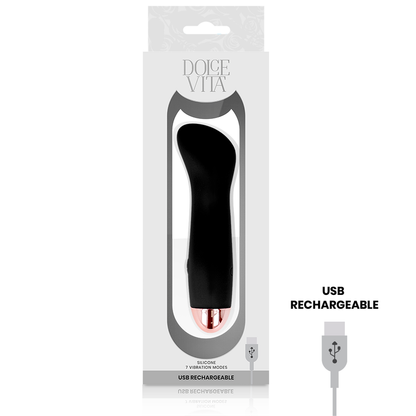 DOLCE VITA - VIBRATOR I SCHWARZE 7-GESCHWINDIGKEIT