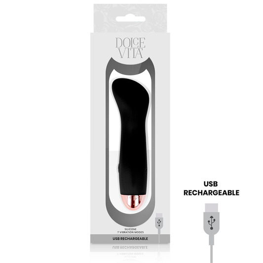 DOLCE VITA - VIBRATOR I SCHWARZE 7-GESCHWINDIGKEIT