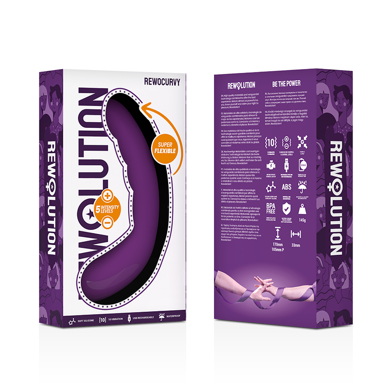 REWOLUTION - REWOCURVY, VIBRADOR FLEXIBLE
