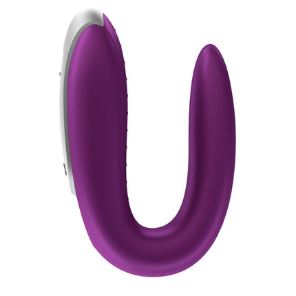 SATISFYER - VIBRADOR DOBLE DIVERSIÓN PARA PAREJAS MORADO