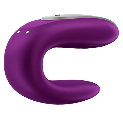 SATISFYER - VIBRADOR DOBLE DIVERSIÓN PARA PAREJAS MORADO