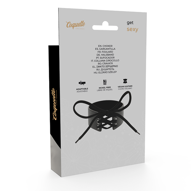 COQUETTE CHIC DESIRE - COLLAR DE CUERO VEGANO