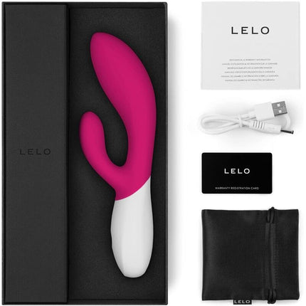 LELO - INA WAVE 2 VBRADOR RELOJ ESPECIAL DE LUJO CERISE