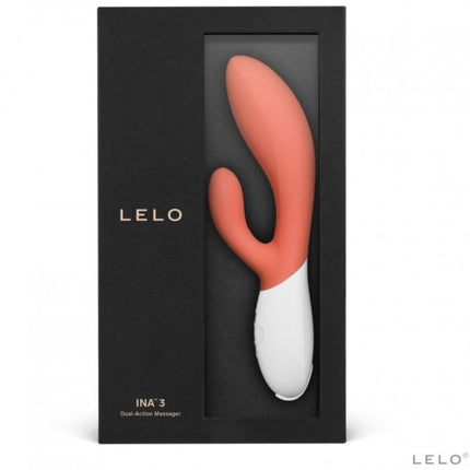 LELO - INA 3 VIBRADOR DE CONEJO DE CORAL DE LUJO