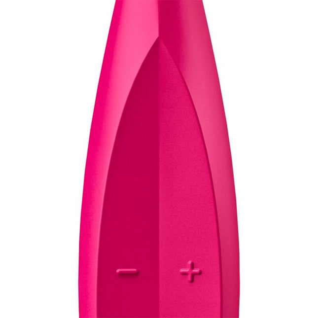 SATISFYER - VIBRADOR CON PUNTA GIRATORIA Y DIVERTIDA ROSA