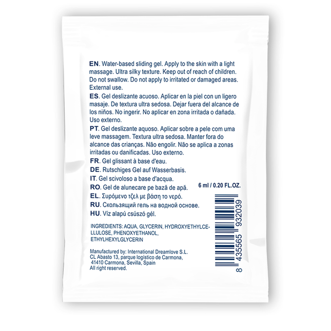 WATERFEEL - LUBRICANTE NEUTRO A BASE DE AGUA 6 ML