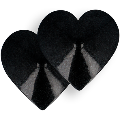 COQUETTE CHIC DESIRE - NIPPELCOVER MIT SCHWARZEN HERZEN