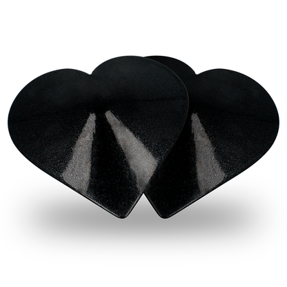 COQUETTE CHIC DESIRE - NIPPELCOVER MIT SCHWARZEN HERZEN