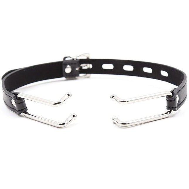 OHMAMA FETISH - MORDAZA DE CUERO CON GANCHO DE METAL