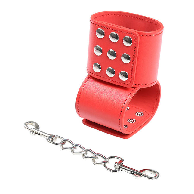 OHMAMA FETISH - RED SNAP HANDCUFFS