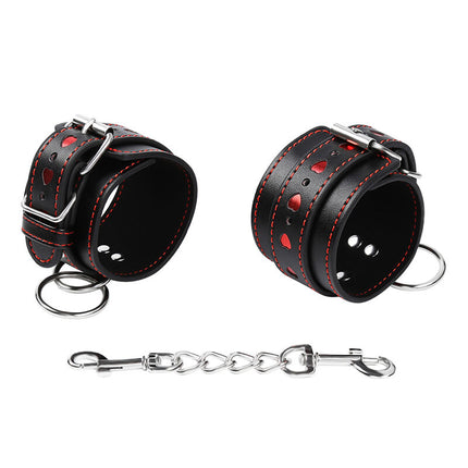 OHMAMA FETISH - HANDCUFFS WITH HEART INLAYS