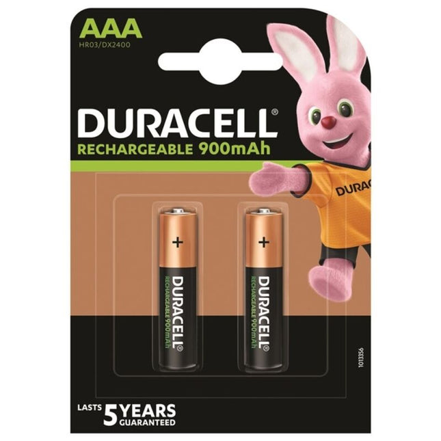 DURACELL - RECHARGEABLE BATTERY HR03 AAA 900 mAh 2 UNITS