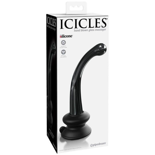 ICICLES - No. 87 GLASS DILDO WITH SUCTION CUP