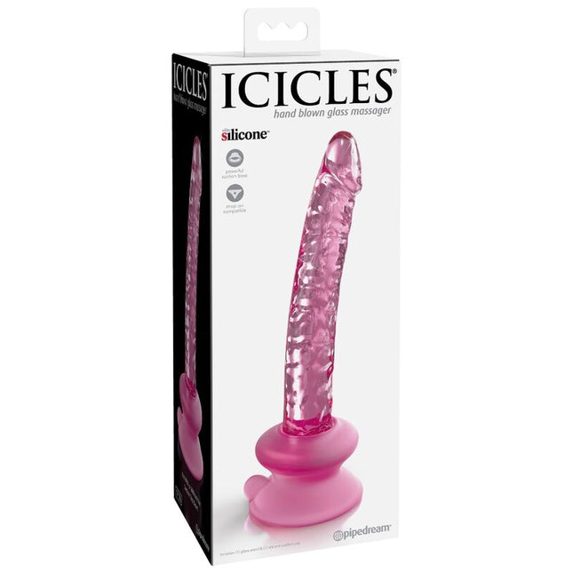 ICICLES - No. 86 GLASS DILDO WITH SUCTION CUP